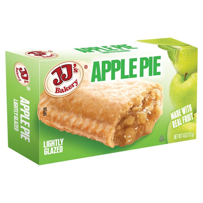 JJ's Bakery Lightly Glazed Apple Pie, 4 oz
