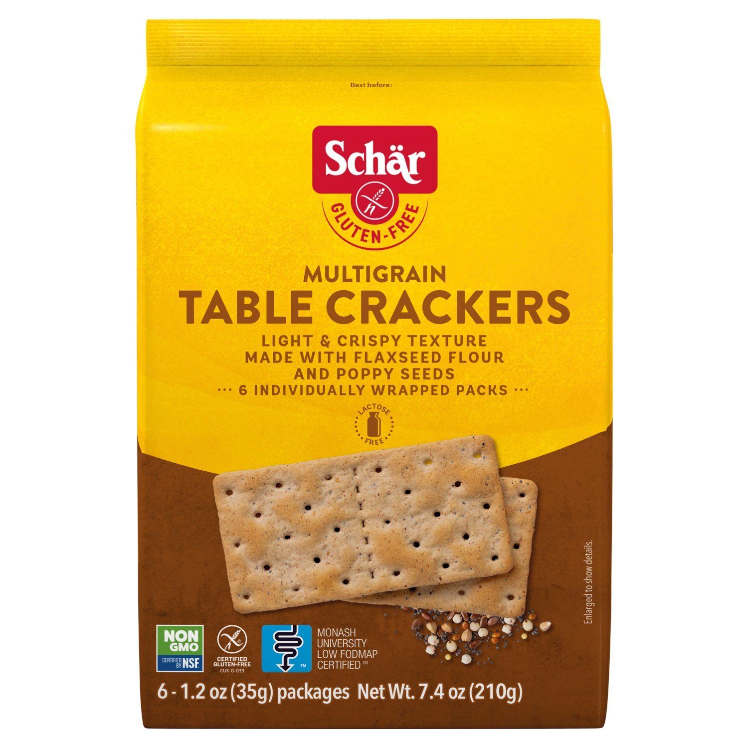 Schär Gluten Free Multigrain Table Crackers, 1.2 oz