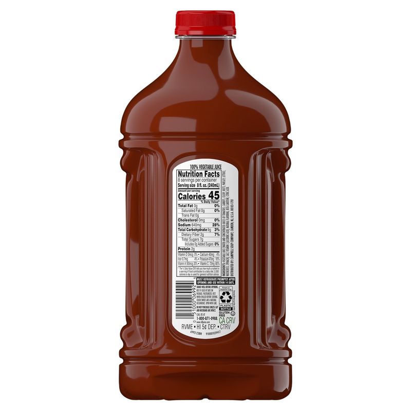 V8 Original 100% Vegetable Juice, 64 fl oz