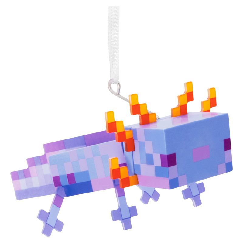Hallmark Minecraft Axolotl Christmas Tree Ornament