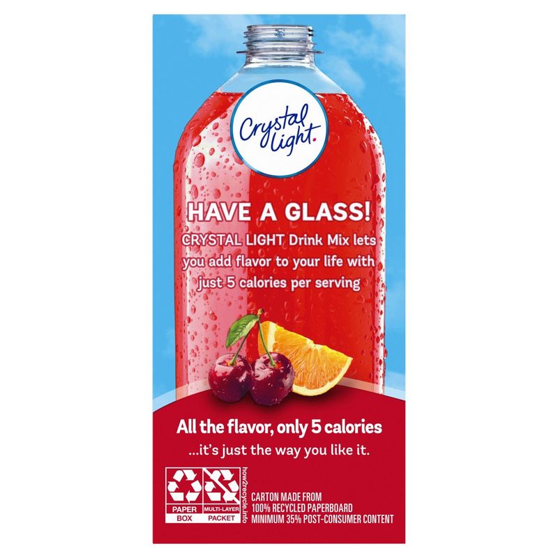 Crystal Light Fruit Punch Drink Mix, 0.09 oz, 10 count