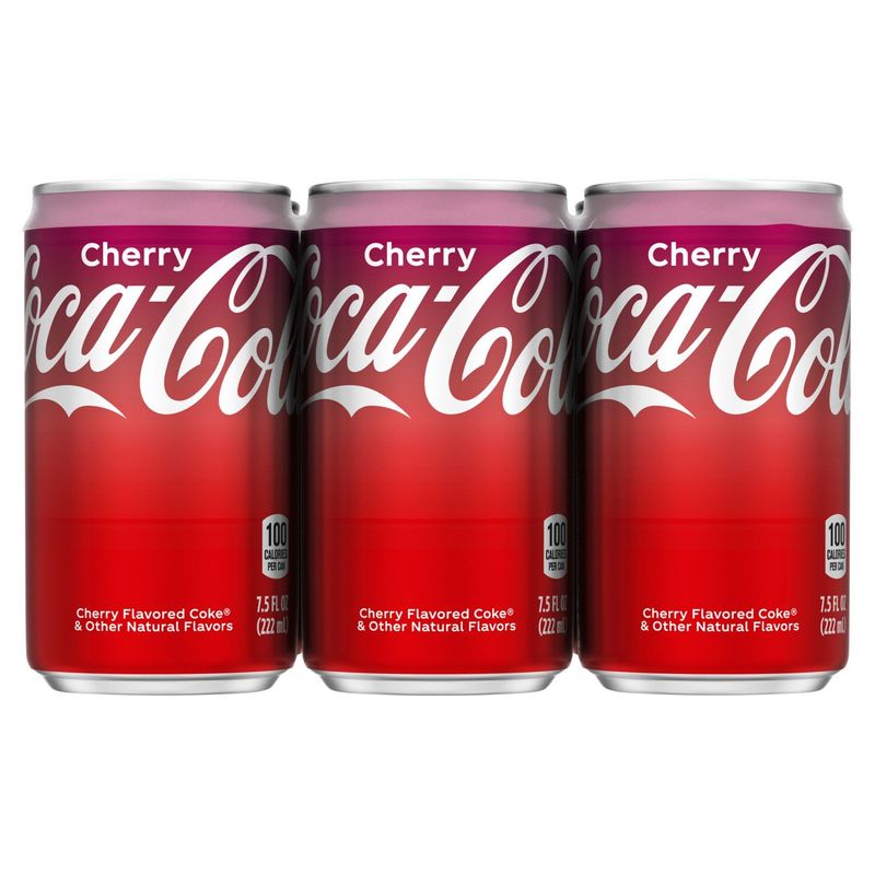 Coca-Cola Cherry Flavored Coke, 7.5 fl oz, 6 count