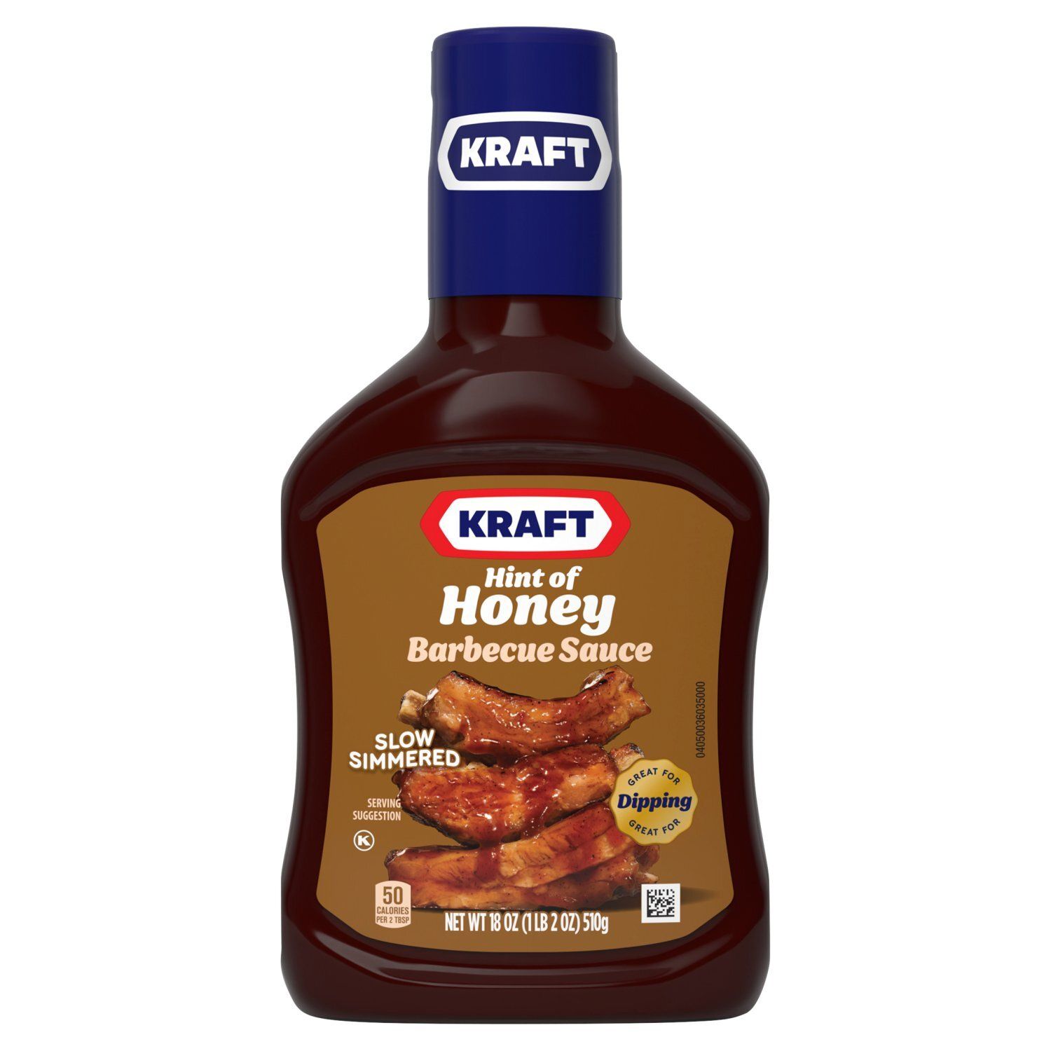 Kraft Slow-Simmered Hint of Honey Barbecue Sauce, 18 oz