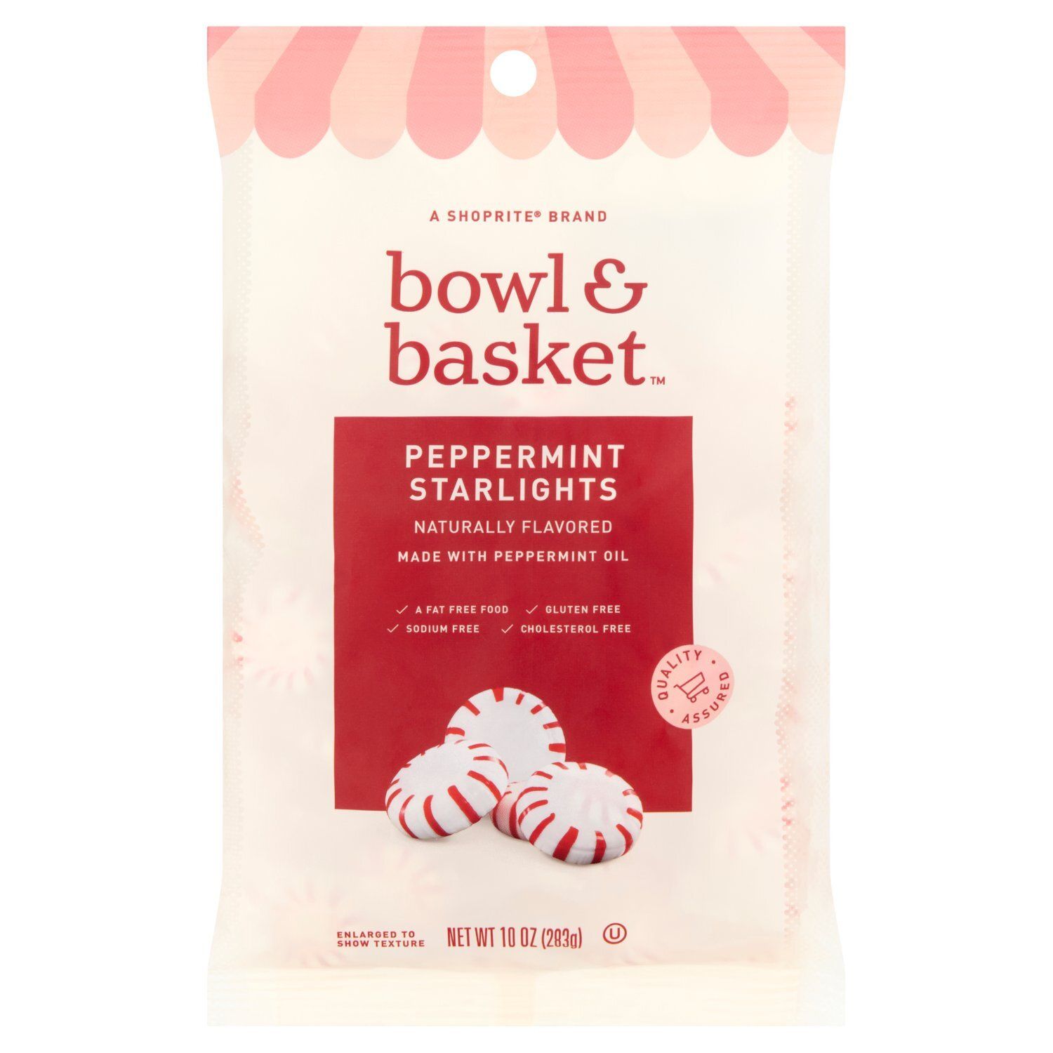 Bowl &amp; Basket Peppermint Starlights Candy, 10 oz