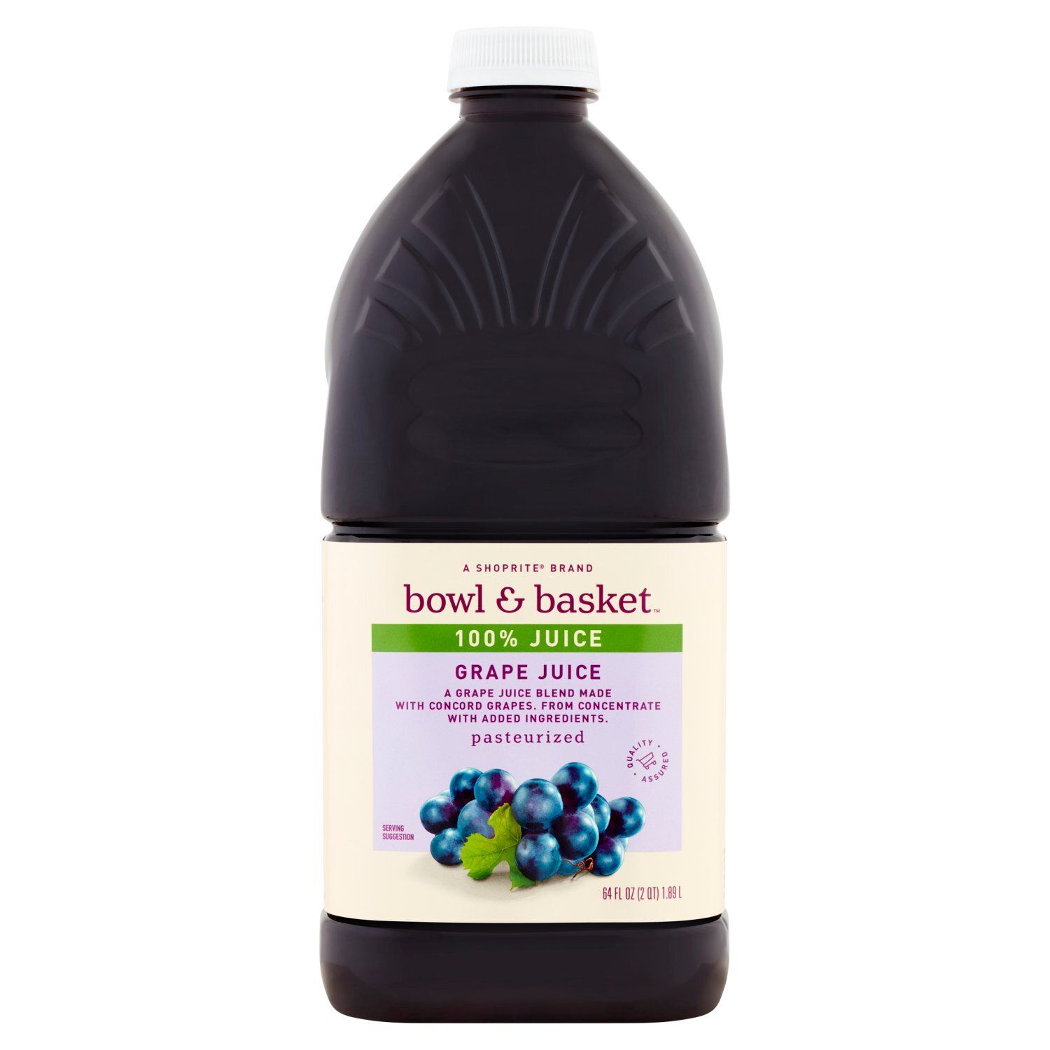Bowl &amp; Basket Grape 100% Juice, 64 fl oz