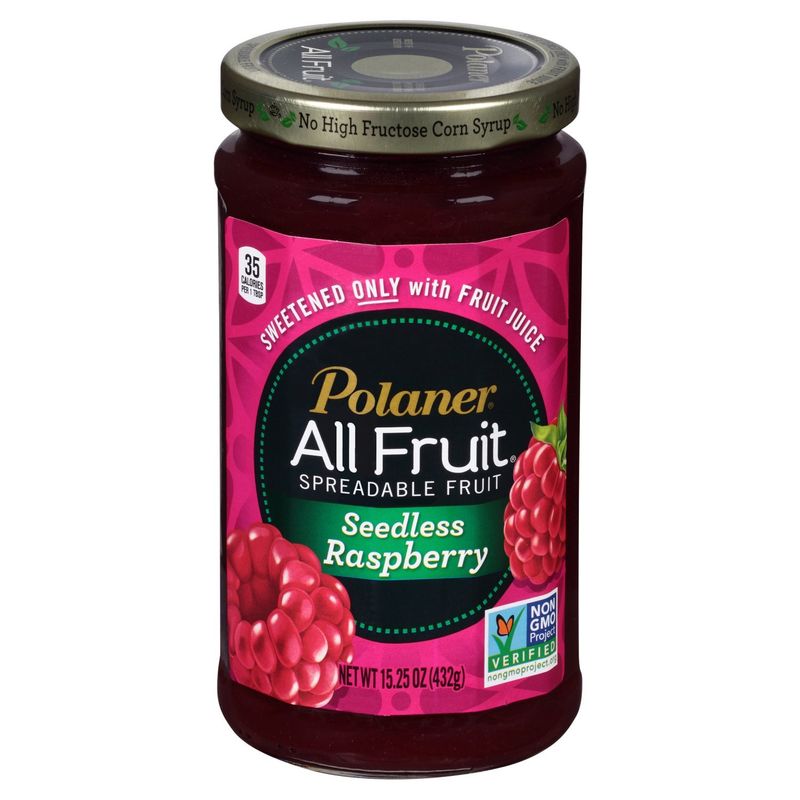 Polaner All Fruit Seedless Raspberry Spreadable Fruit, 15.25 oz