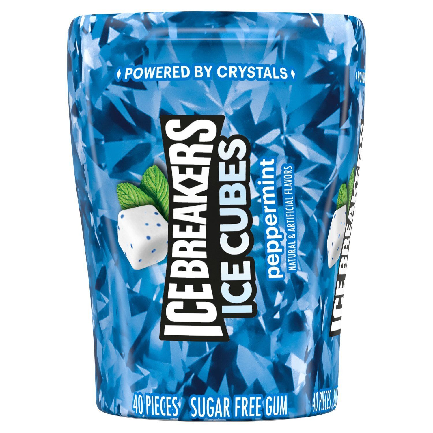 Ice Breakers Ice Cubes Peppermint Sugar Free Gum, 40 count