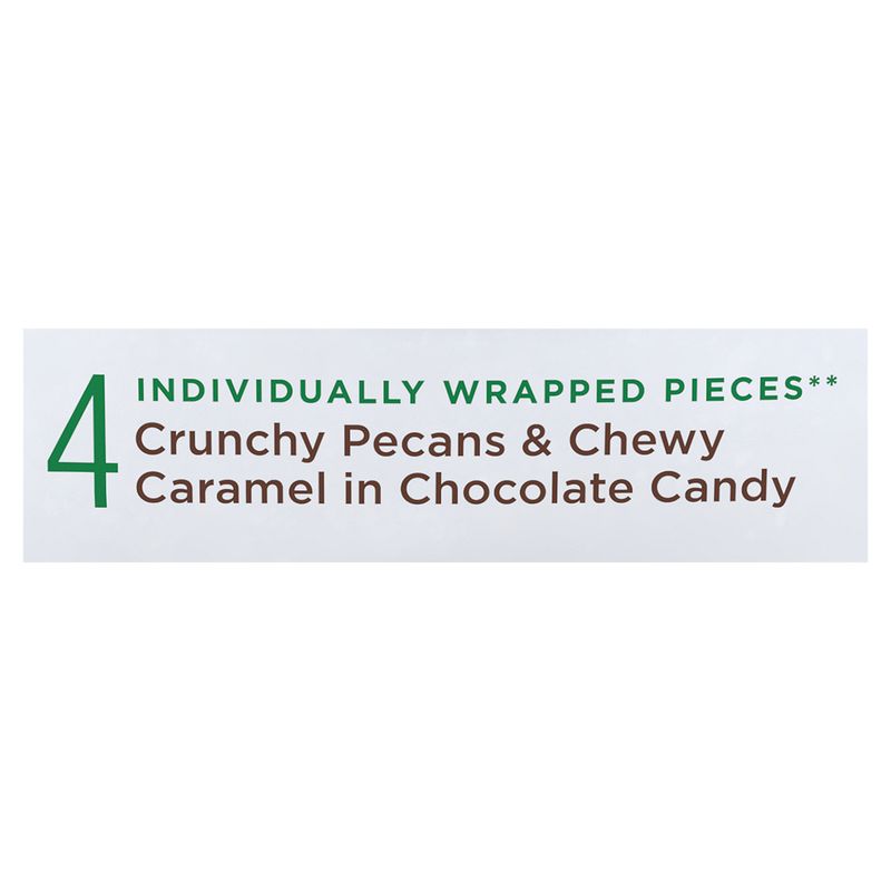 Russell Stover Sugar Free Crunchy Pecans &amp; Chewy Caramel in Chocolate Candy, 4 count, 2.4 oz