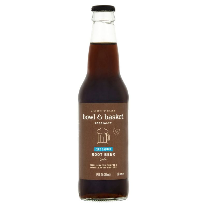 Bowl &amp; Basket Specialty Zero Calorie Root Beer Soda, 12 fl oz
