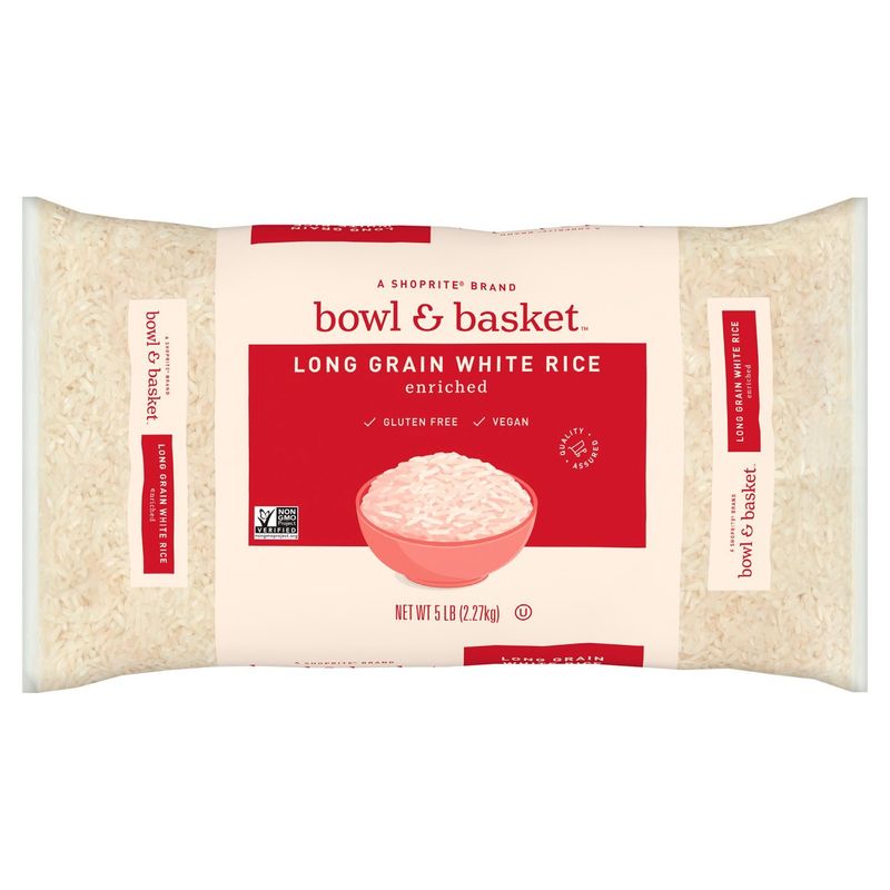 Bowl &amp; Basket Enriched Long Grain White Rice, 5 lb