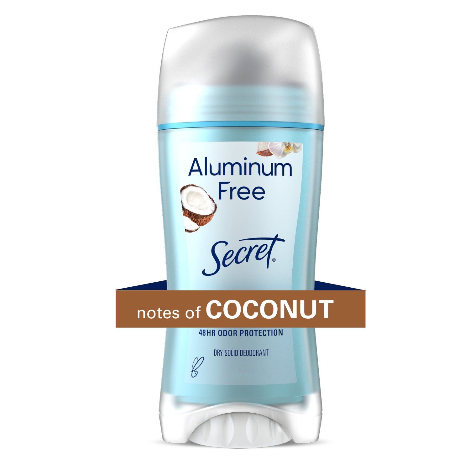 Secret Aluminum Free Deodorant for Women, Coconut, 2.4 oz