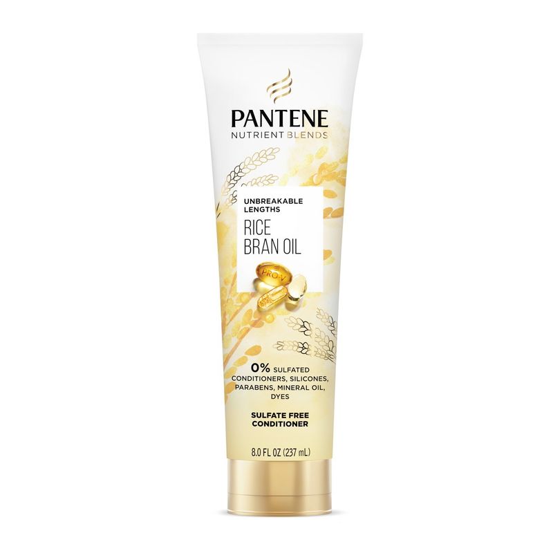 Pantene Nutrient Blends Unbreakable Lengths Rice Water Sulfate Free Conditioner 8.0 FL OZ