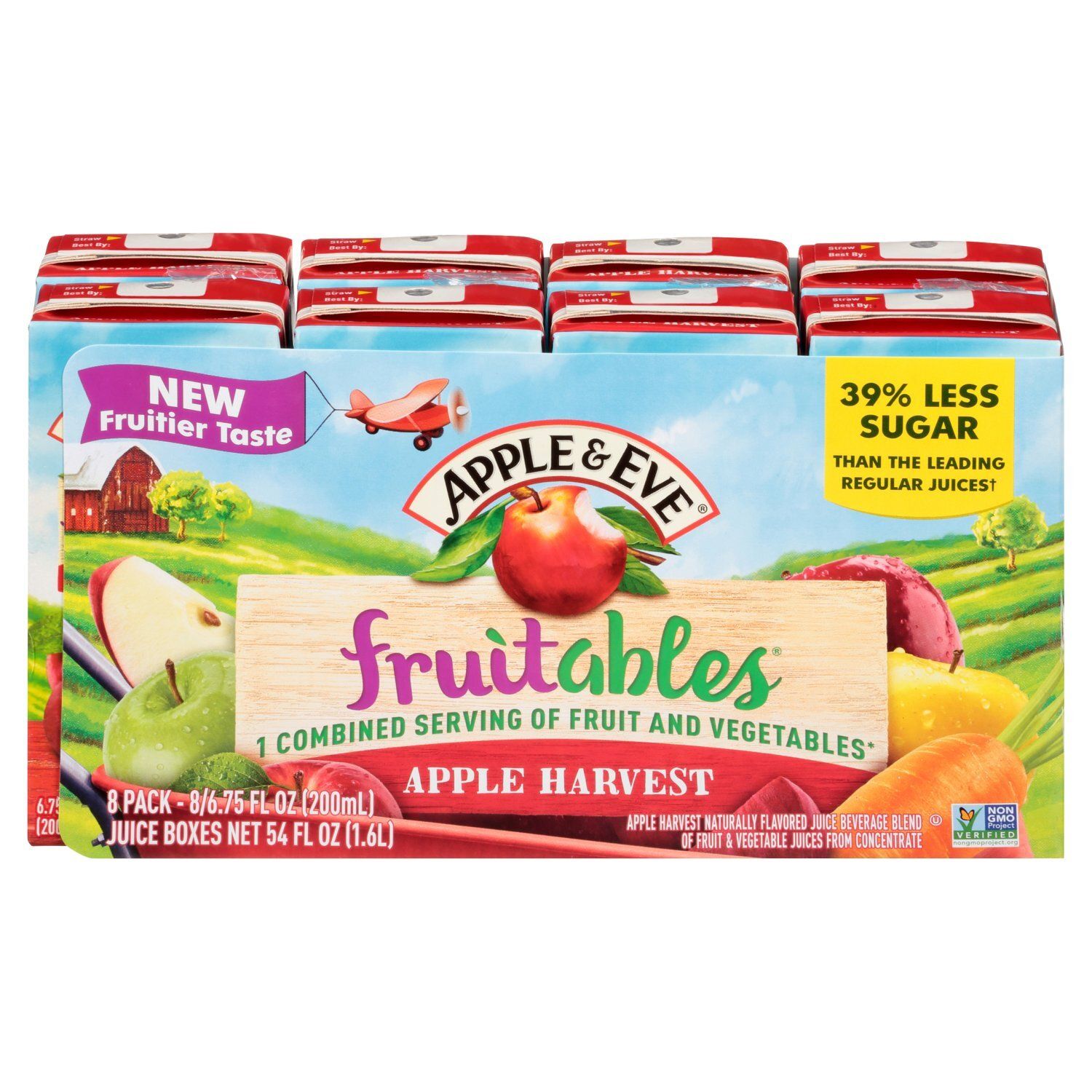 Apple &amp; Eve Fruitables Apple Harvest Juice, 6.75 fl oz, 8 count