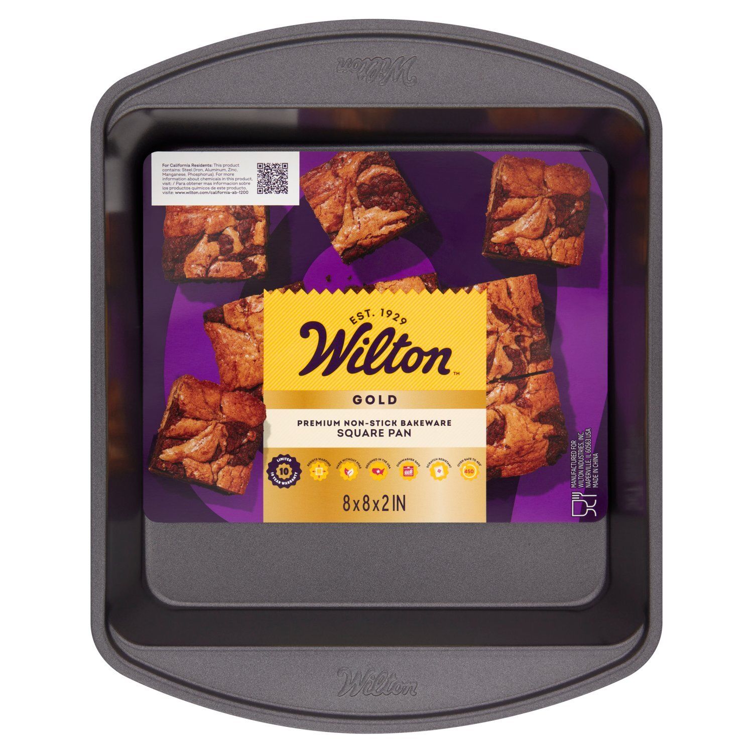 Wilton Gold Premium Non-Stick Bakeware 8x8x2 In Square Pan