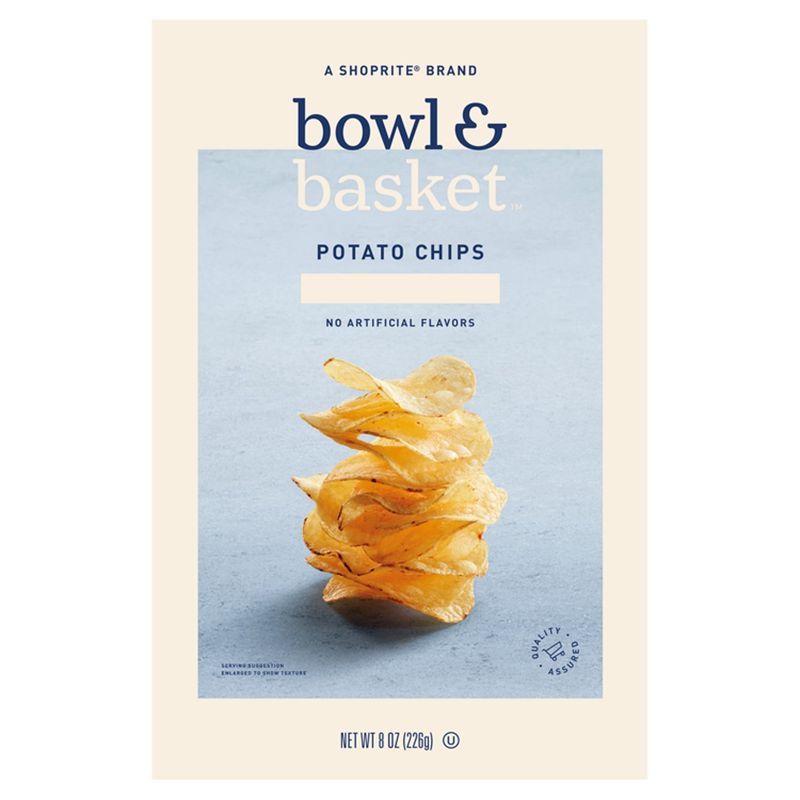 Bowl &amp; Basket Unsalted Potato Chips, 8 oz