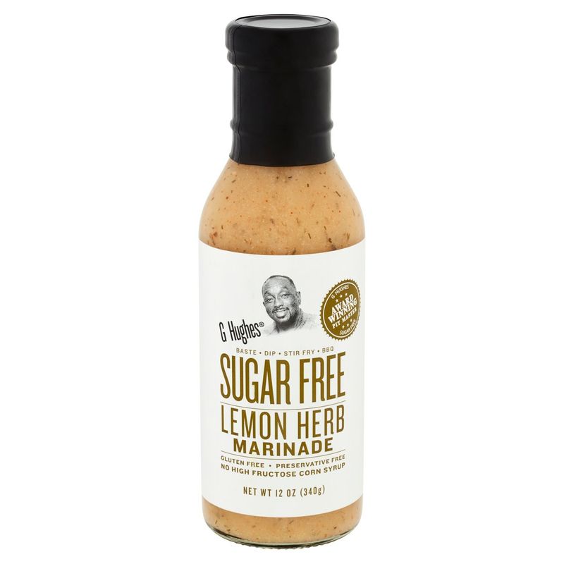 G Hughes Sugar Free Lemon Herb Marinade, 12 oz