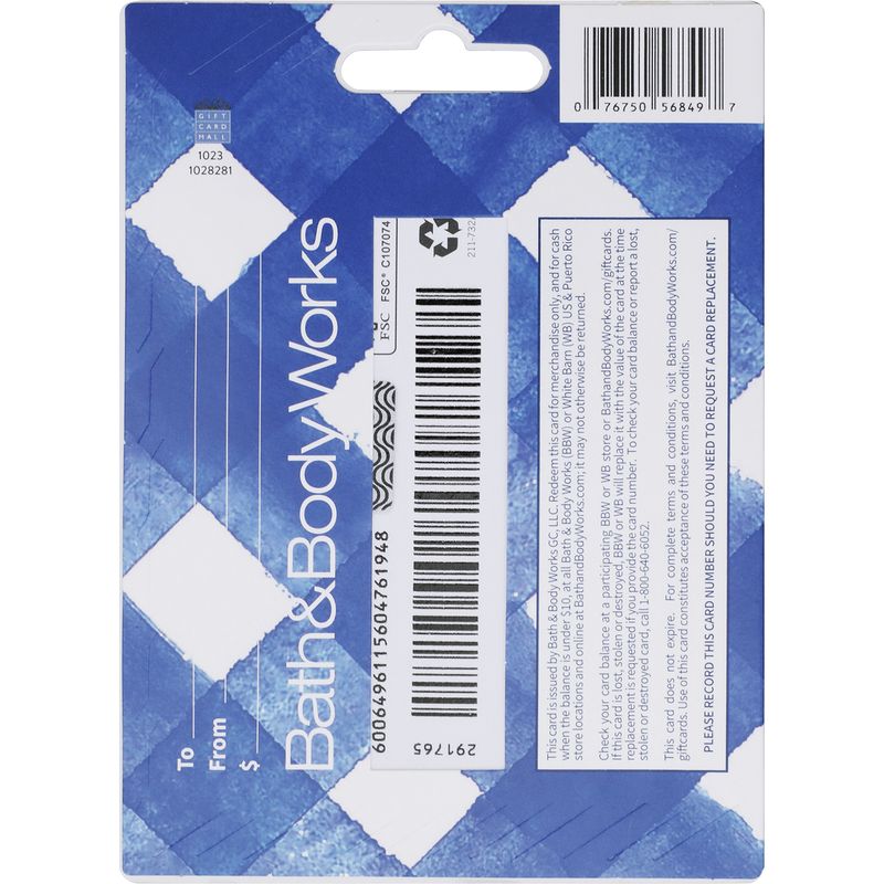 Bath and Body Works $25 Gift Card