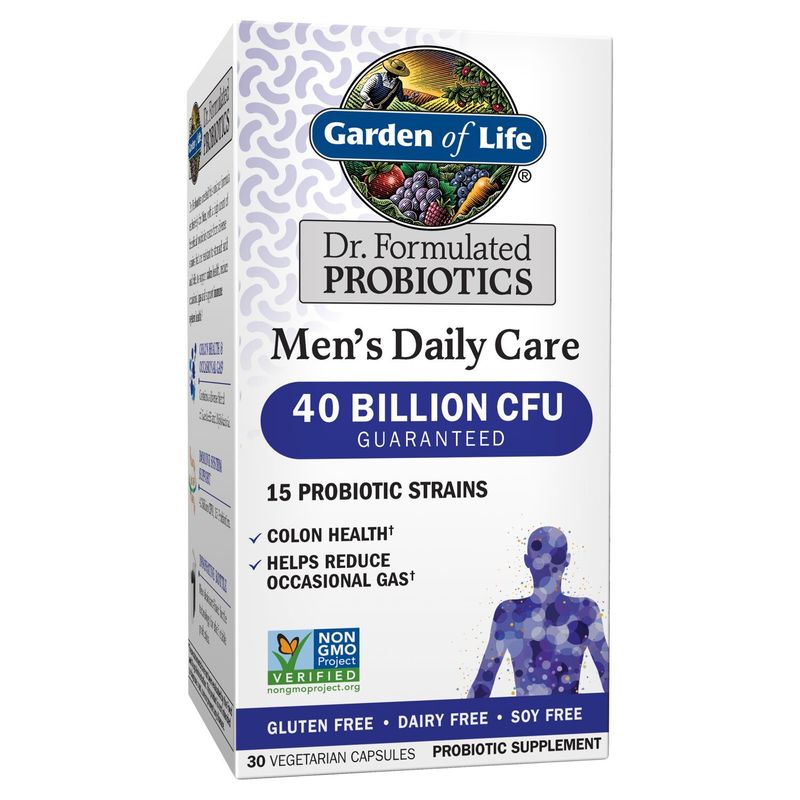 Garden of Life Dr. Formulated Probiotics Men's Daily Care Probiotic Supplement, 30 count