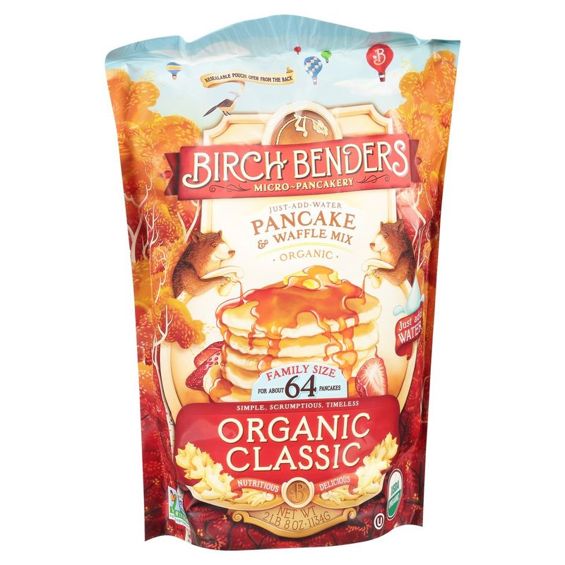 Birch Benders Organic Classic Pancake &amp; Waffle Mix, 2 lb 8 oz