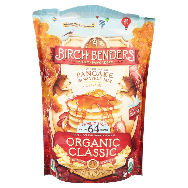 Birch Benders Organic Classic Pancake &amp; Waffle Mix, 2 lb 8 oz