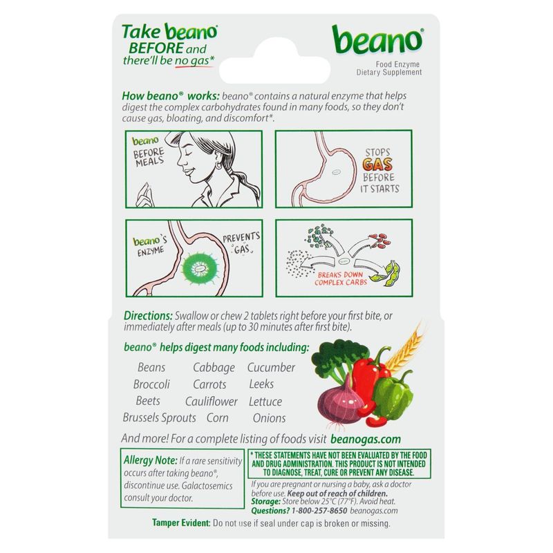 Beano Ultra 800 Food Enzyme Dietary Supplement, 100 count