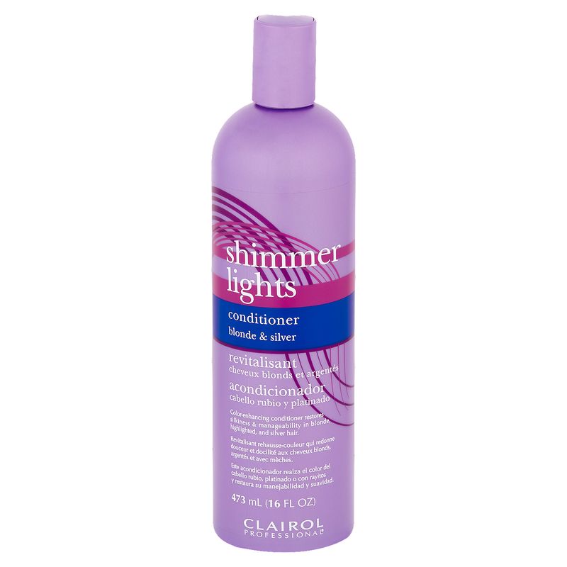 Clairol Professional Shimmer Lights Blonde &amp; Silver Conditioner, 16 fl oz