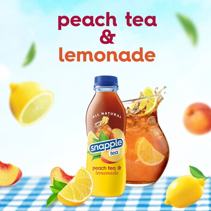 Snapple Lemonade &amp; Peach Tea, 16 fl oz