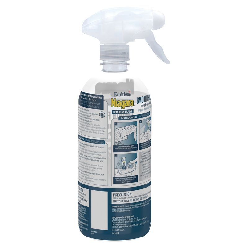 Faultless Niagara Premium Smooth Finish Ironing Spray Pro Grade, 22 fl oz