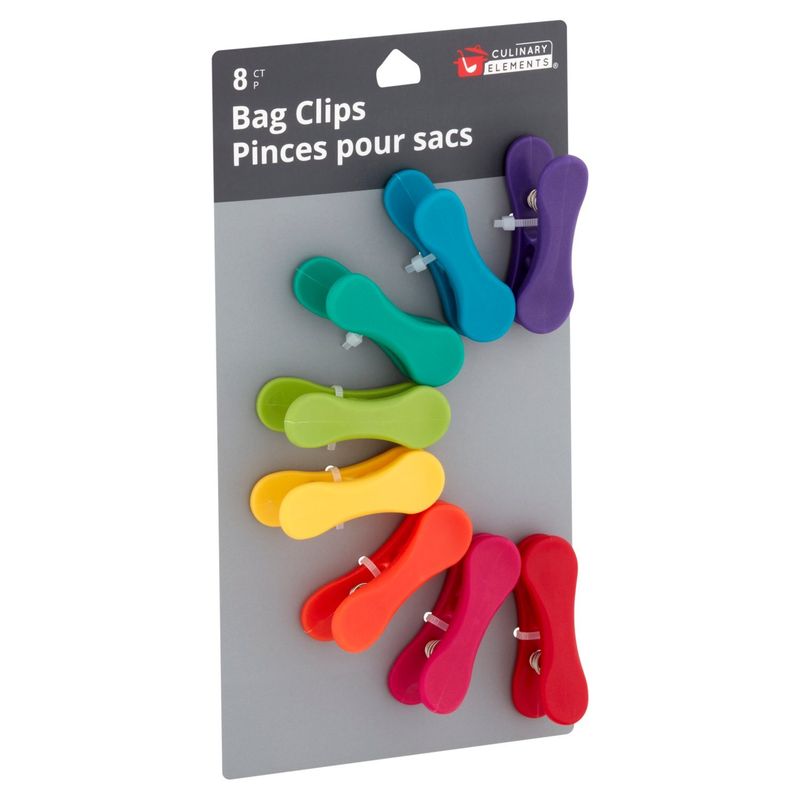 Culinary Elements Bag Clips, 8 count