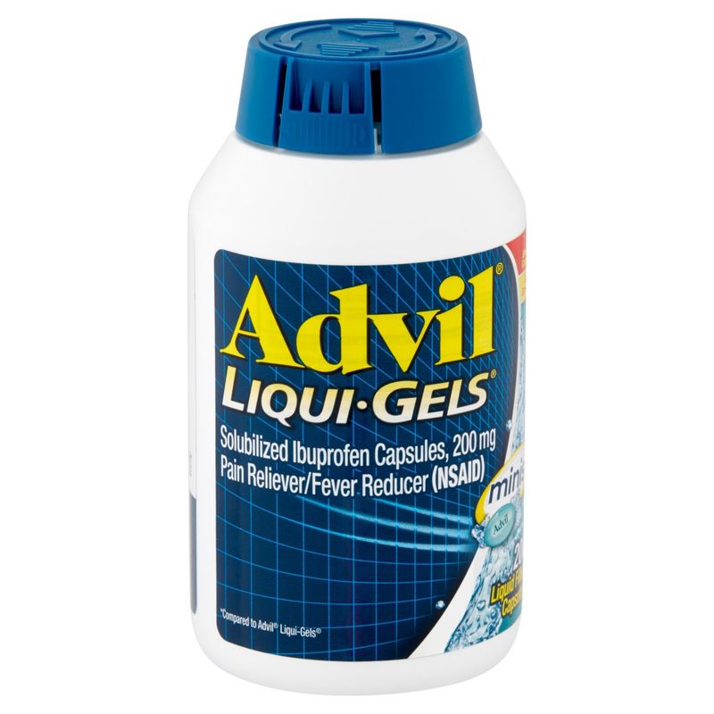 Advil Liqui-Gels Minis Solubilized Ibuprofen Liquid Filled Capsules, 200 mg, 200 count
