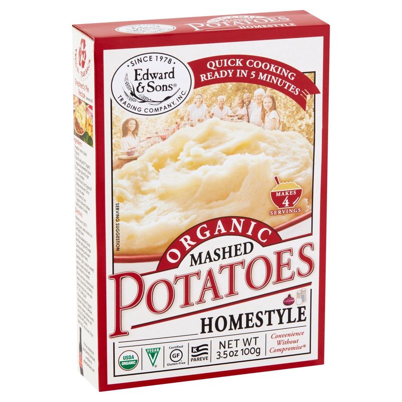 Edward &amp; Sons Organic Homestyle Mashed Potatoes, 3.5 oz