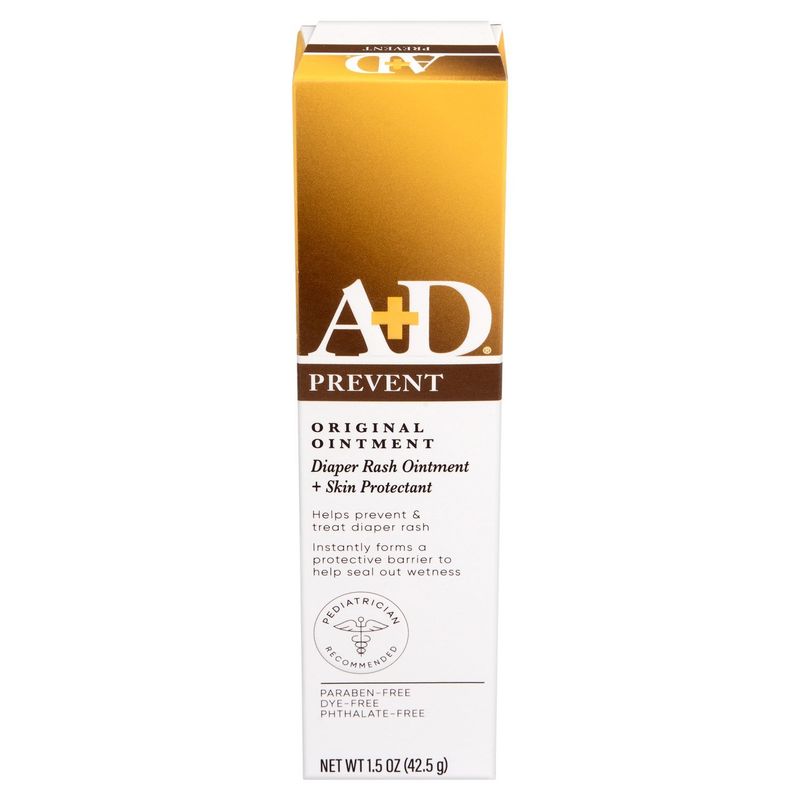 A+D Prevent Diaper Rash + Skin Protectant Original Ointment, 1.5 oz
