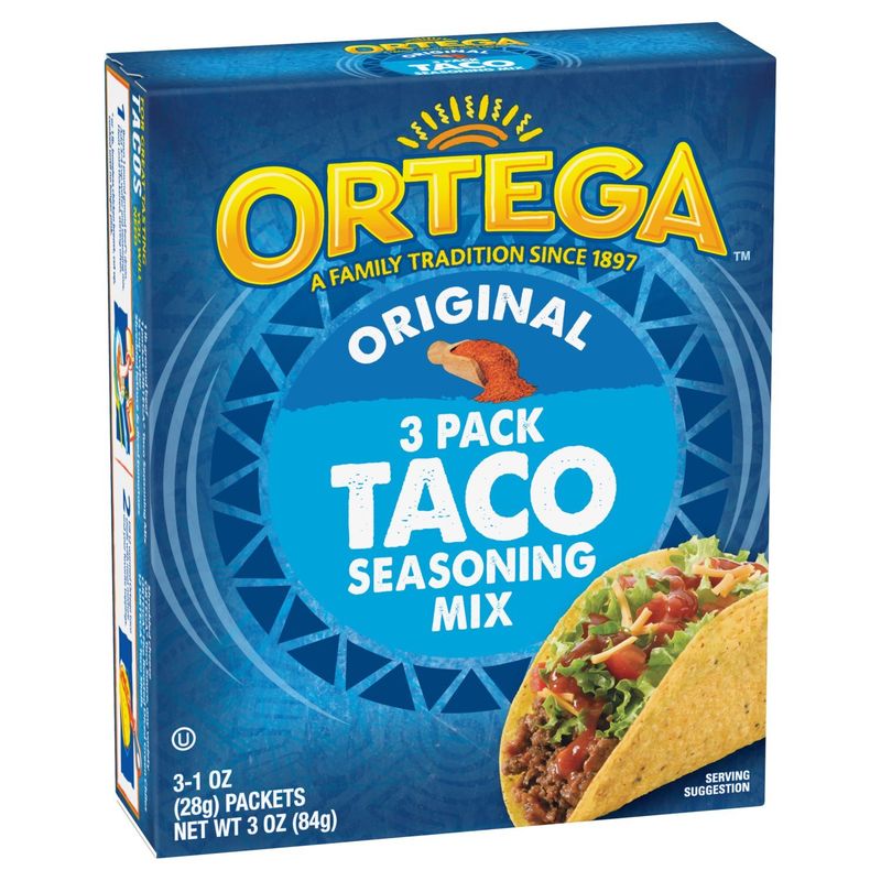 Ortega Original Taco Seasoning Mix, 1 oz, 3 count