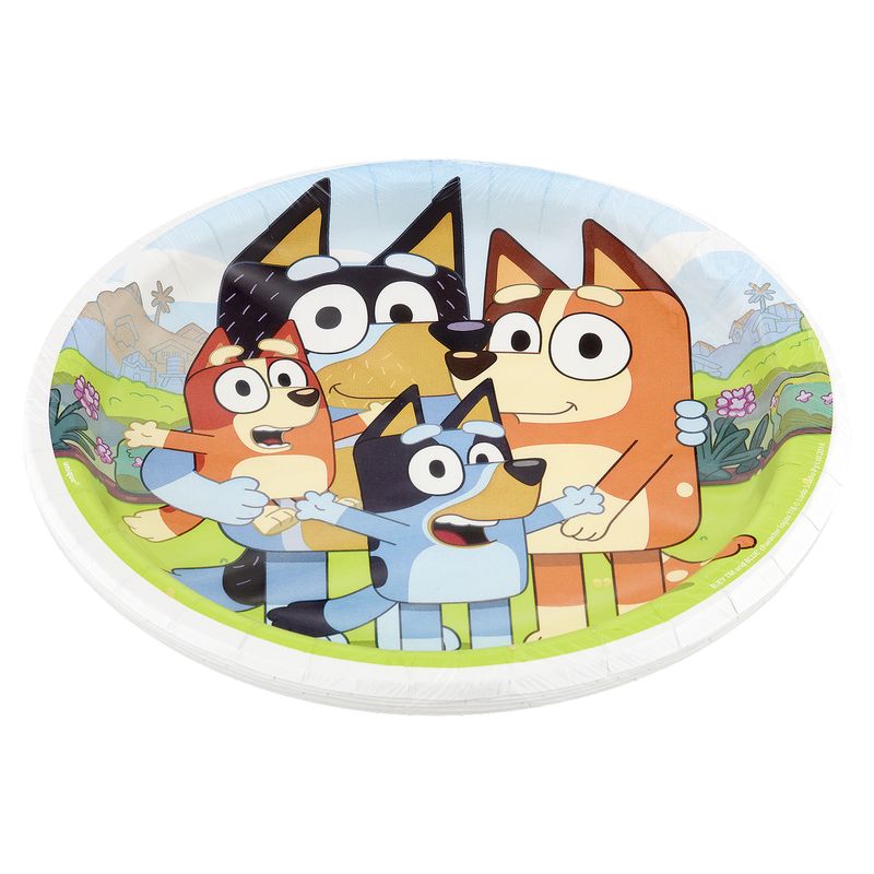 Unique Bluey Plates, 8 count