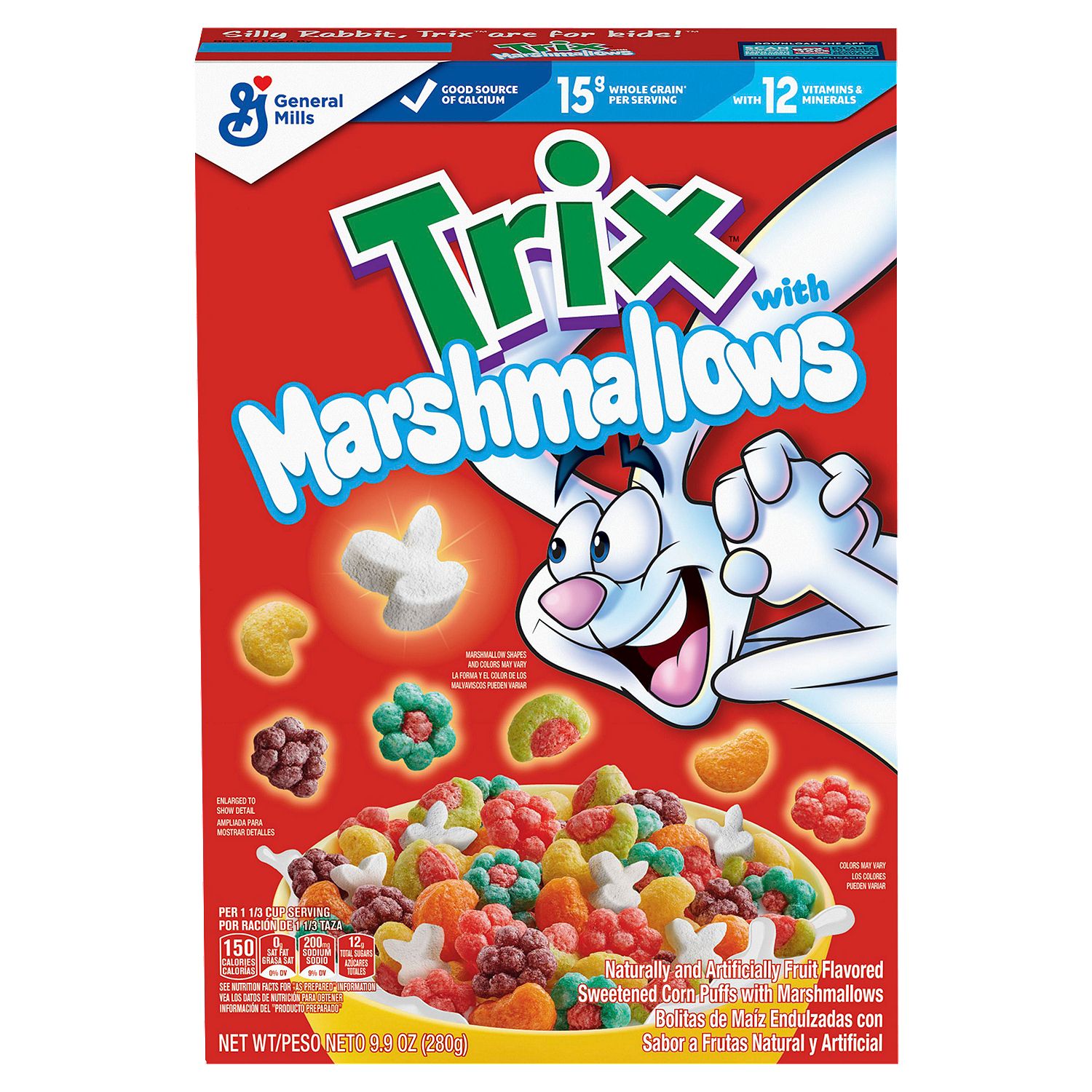 General Mills Trix Sweetened Corn Puffs with Marshmallows, 9.9 oz