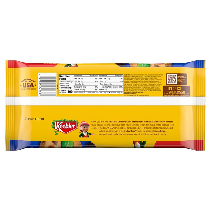 Keebler Chips Deluxe Chocolate Candies Cookies, 14.6 oz