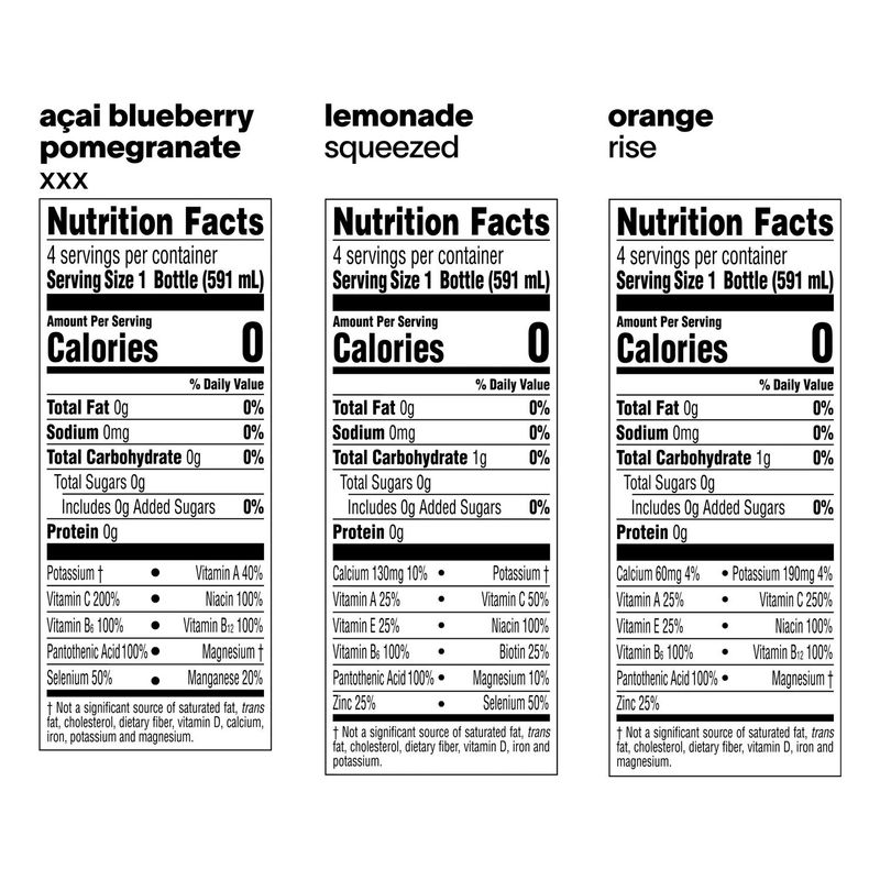 Glacéau Vitaminwater Zero Sugar Nutrient Enhanced Water Beverage, 20 fl oz, 12 count