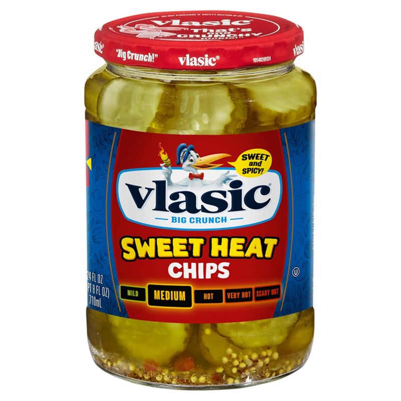Vlasic Medium Sweet Heat Chips, 24 fl oz