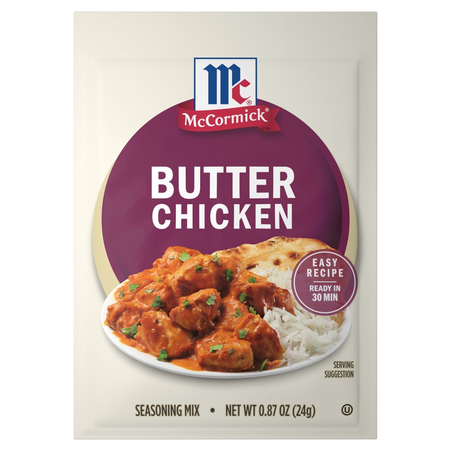 McCormick Butter Chicken Seasoning Mix, 0.87 oz