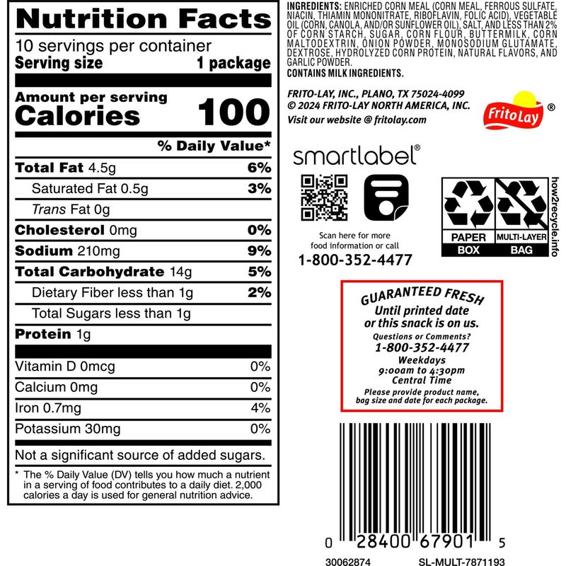 Funyuns Onion Flavored Rings 3/4 Oz, 10 Count