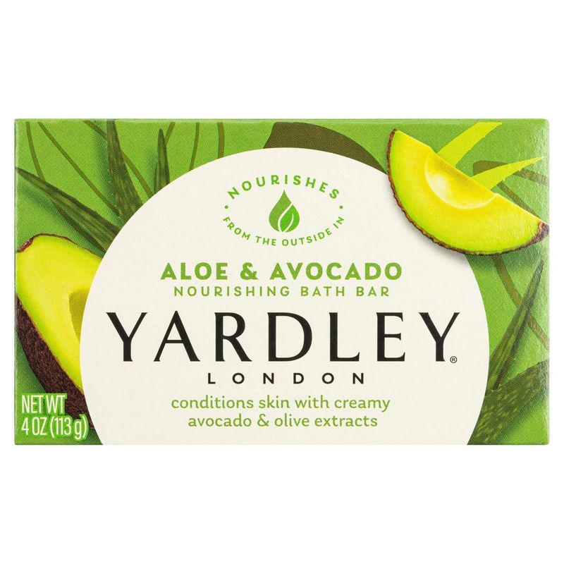 Yardley London Aloe &amp; Avocado Nourishing Bath Bar, 4 oz