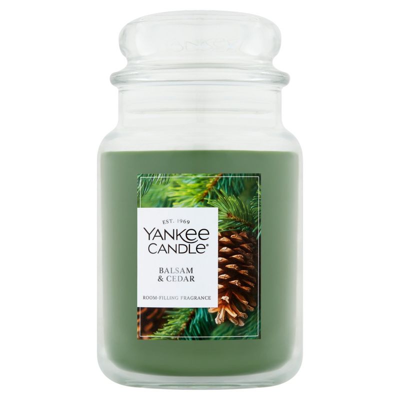 Yankee Candle Balsam &amp; Cedar Candle, 22 oz