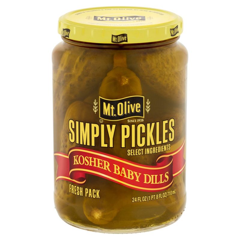 Mt. Olive Simply Pickles Kosher Baby Dills Fresh Pack, 24 fl oz