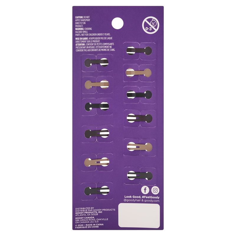 Goody Jalen Snap Clips, 12 count