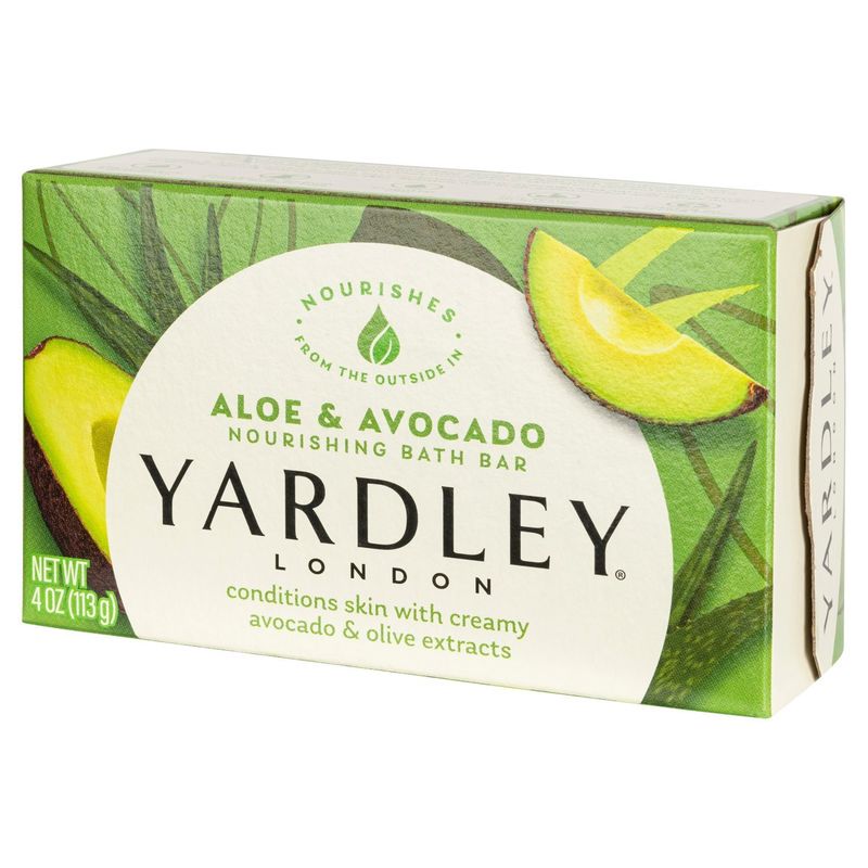 Yardley London Aloe &amp; Avocado Nourishing Bath Bar, 4 oz