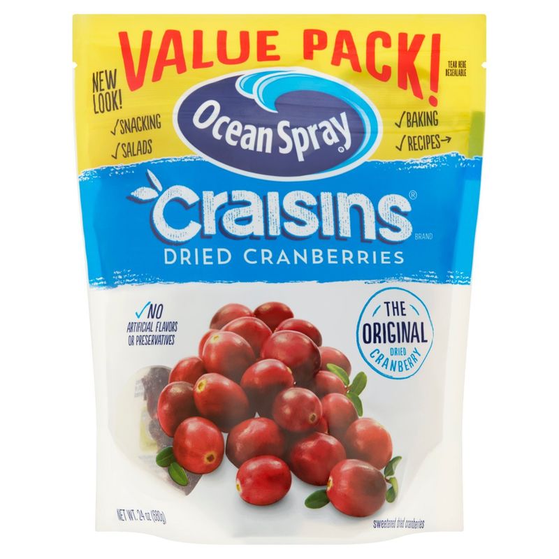 Ocean Spray Craisins The Original Dried Cranberries Value Pack!, 24 oz