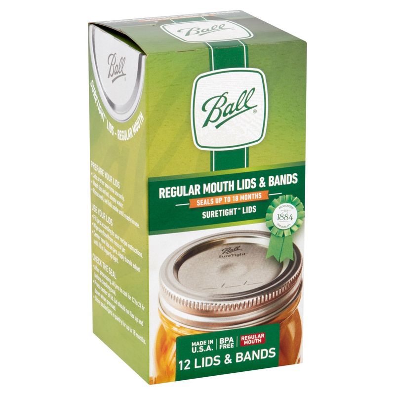 Ball Regular Mouth Lids &amp; Bands, 12 count