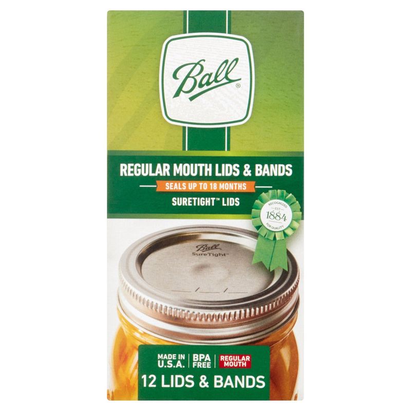 Ball Regular Mouth Lids &amp; Bands, 12 count