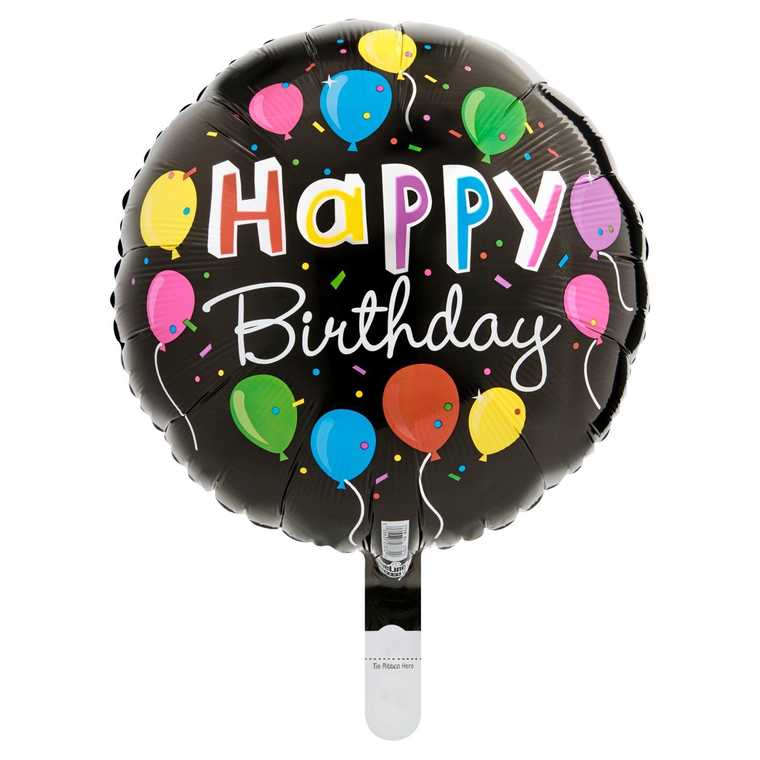 Bright Balloons Happy Birthday Foil Balloon, 18 in, 1 count