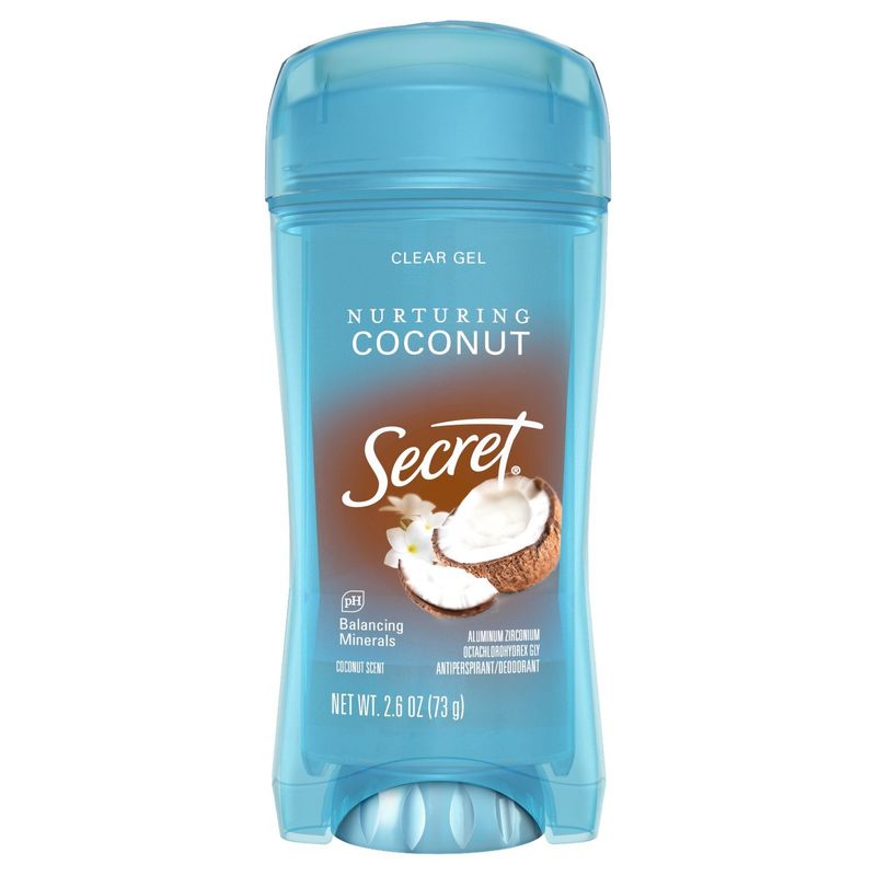 Secret Fresh Clear Gel Antiperspirant and Deodorant for Women, Coconut Scent, 2.6 oz